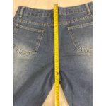 Distressed Jeans Embellished Ripped Denim Colorful Accents Size M/L Blue Photo 7