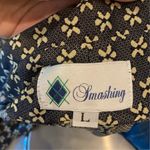 Smashing Golf Tennis Dress Polo Blue Daisy Print L Size L Photo 6