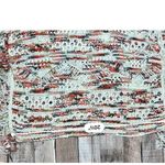 Boston Proper Open Weave Sweater Nylon Fringe Long Sleeves Cream Multi Sz XS Photo 6