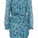 Veronica Beard  100% Silk Turquoise Multi Becky Dress 4 Photo 0