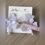 Lilly Pulitzer Chic White Floral Earrings Photo 7