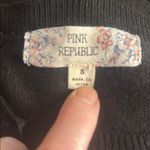 Pink republic  Black Long Sleeve Scoop Neck Sweater sz S Photo 4