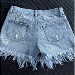 TVELVE printed denim fringe shorts Blue Size XS Photo 2