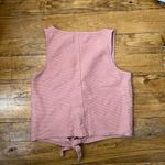 Madewell  texture & thread button down tank top pale mauve/peach xs Photo 4