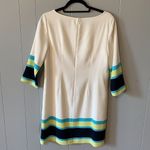 Ann Taylor  Cream Striped Detail Dress Size 4 Photo 2