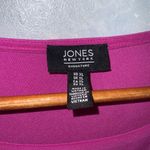 Jones New York Fuchsia Cap Sleeve Silver Studs Round Neck Business Casual Top XL Photo 5