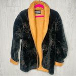Images in fur jacket by bear ridge brown faux fur jacket with horse faces med Photo 2