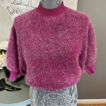 Anthropologie  Maeve Pink Fuzzy Sweater Size XXS Photo 2
