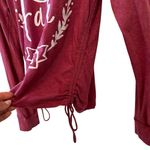 On Fire | Maroon Faith Graphic Hoodie Size Small NWT NEW Photo 4