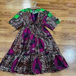 Stella McCartney Patterned Gabrielle mini dress cut out back sz IT 46 / US 12 Photo 6