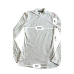 SheIn ribbed mock neck ivory long sleeve lightweight sweater size S Photo 4