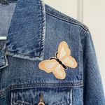 EUC‎ | SOHO Jeans NY&Co women’s distressed decorated denim jacket — XL Blue Photo 4