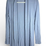 Kettlewell Sz S Long Open Front Wrap Cardigan Periwinkle Blue Photo 0