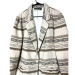Vintage Casablanca Wool Blend Southwestern Aztec Blazer Coat Size 14 Tan Photo 1