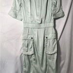 Jason Wu  Mint‎ Green Silk Sheath Dress Size 4 with Cargo Pockets Photo 0