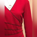 Donna Morgan women's burgundy wine colored with brown web like design, S… Photo 4