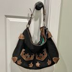 Rampage NWT  Fifty Five Large Western Shoulder Bag Purse Black Brown Adjustable Photo 11