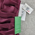 VTG Urban Girl Nites Prom Dress 13/14 Red Satin Faux Wrap Toile Formal Gown Purple Photo 5