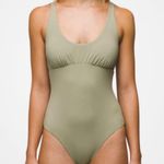 prAna NWT  Olive Green Mallorca One Piece Bathing Suit Size Medium Photo 0