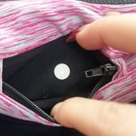 Lululemon  lower rise black with pink Heathered band full length leggings Photo 10