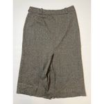 H&M Hennes Taupe Black Tweed Pleated Wool Blend Pencil Shirt Sz 8 Women Photo 3