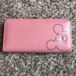 Zip Around Clutch Wallet Pink with Mouse Ears Photo 10
