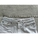 ZARA  Straight Leg High Rise White Denim Jeans Women's Size 10 Photo 5