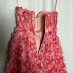 Dress the Population  Pink Sasha Blush 3D Tulle Rose Fit & Flare Mini Dress XS Photo 6