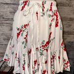 Selfie Leslie floral mini ruffle skirt white Photo 0