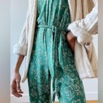Anthropologie Green Sleep Jumpsuit Womens Size S Photo 3
