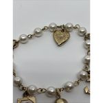 Vintage Catholic First Communion Bracelet Charms Bible Anchor Christian Gift Photo 4