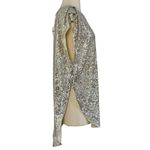 Free People  Shine Time Live Gold Silver Sequin Sleeveless Tunic Top Size XS NEW Photo 7