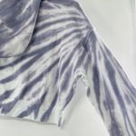 Good American  Cropped & Cool Tie Dye Hoodie Lilac White Size 5 XXL NWT Cozy Photo 10