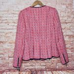 Tommy Hilfiger | Red Peplum Hem Tweed Jacket Photo 6