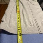 Gray Long Sleeve Hooded Sweatshirt with Yellow and Purple Stripes Size L Photo 5