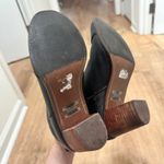 Toms | Women's Black Leather Lunata Mid Block Heeled Ankle Boots Photo 6