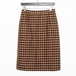 Vintage Valentino Miss V Brown Wool Check Pattern A Photo 1