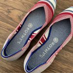 Rothy's  Retired Red Varsity Stripe Point Flats Sz 7.5 Photo 11