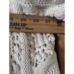 Lucky Brand Crochet Open Front Cardigan Cream L Boho western overisze Photo 7