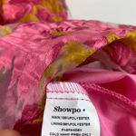 NWT Showpo. Brailey Puff Sleeve Jacquard Mini Dress Lydia Pink Size 12 Photo 8