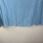 Free People Intimately Size Large Boxy Blue Distressed Crop Top Scoop Neck SOFT Photo 3