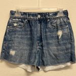 BLANK NYC  Printed Denim French Terry Pull-On Shorts   Photo 1