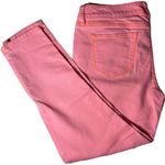 a.n.a  NEON PINK skinny jeans w orange stitching and zipper ankles / 28/6 / EUC Photo 9