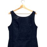 Cache  Houndstooth Genuine Leather Dress Black Size 12 NWT Vintage Photo 4