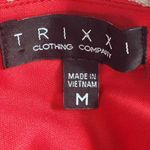  Red Floral Midi Romper Size Medium Trixxi Walk Through Midi Dress Photo 7