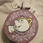 Disney Vera Bradley  Mrs. Potts & Chip Cosmetic Case Literary Belle Pattern Photo 0
