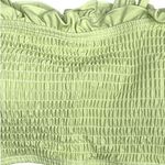 Cider NWT  Ruffle Smocked Bikini Swimsuit Adjustable Straps Tie Bottoms L Green Photo 5
