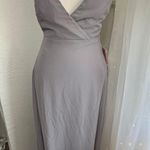 Birdy Grey Moni Dress Chiffon Silver Bridesmaid Dress Formal Long Gown size S Photo 0