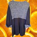Style & Co Black and Gray Knit V Neck Dress Size Large Photo 5