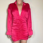 RUNAWAY THE LABEL RUNAWAY Bellanca Mini Dress Hot Pink Size M NWT Photo 2